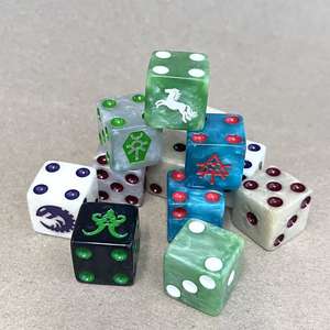 Dados de Mármol y Perla Ecológicos de 16 mm a Precio Más Bajo para Juegos de Mesa y Promoción - Product Image 6