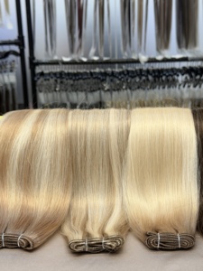 Extensions de cheveux vietnamiennes de haute qualité, trame double tissée à la machine, cheveux Remy européens 100% naturels, lots pour distributeurs de salons - Product Image 5