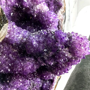 Vente en gros de grande cathédrale d'améthyste naturelle grotte d'améthyste en forme de dôme de guérison géode d'améthyste magnifique pour la géomancie de magasin - Product Image 5