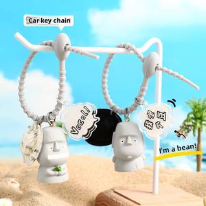 LLavero de Anime al por mayor genuino Oh My Moai muñeca bolsa colgante pequeño regalo mosquetón para parejas accesorio llavero personalizado llavero - Product Image 4