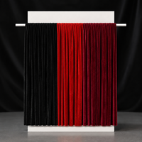 Rideau de fond de scène de mariage en velours vintage en gros, draperies personnalisées en tissu épais mat pour la photographie, les événements et la décoration de mariage