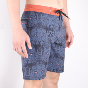 Short de bain décontracté pour homme à blocs de couleur et rayures, séchage rapide, taille à cordon de serrage - Product Image 5