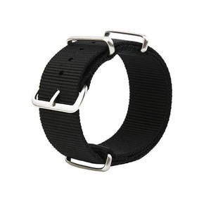 Bracelet en nylon intégré respirant de couleur unie 18/20/22 mm pour montres 18 mm, style NATO avec design tissé – Vente en gros - Product Image 6