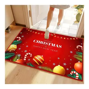 クリスマスシーズンコレクションカーペット出入り口カーペットバスルームバルコニー張りカーペットサンタクロースクリスマス