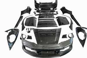 Kit de carrocería de coche de fibra de carbono seco para Porsche 992 Carrera Upgrade Top-Car <span class=keywords><strong>Stinger</strong></span> parachoques delantero trasero capó faldas laterales Tuning Aerokit - Product Image 6