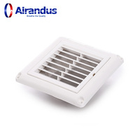 NOUVEAU HVACR SMS-PW Grille de ventilation carrée en plastique de haute qualité pour conduit d'air