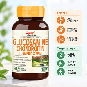 Compléments alimentaires Shecome Glucosamine Chondroïtine Fabricant Santé des articulations Curcuma Glucosamine Chondroïtine Capsules - Product Image 2