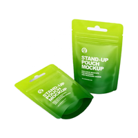 Pochette debout à fermeture à glissière supérieure emballage en aluminium sacs en plastique personnalisés Doypack 150g emballage de café en gros