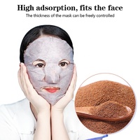 Masque facial en feuille réparateur et hydratant 100% naturel à base d'algues, écologique, marque privée OEM, 30g + sachet de 10g, végétalien, vente en gros