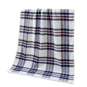 Plain Stripe Garn gefärbt 100% Baumwolle Handtücher Custom Design und Logo Hand Face Geschirr tuch Hersteller