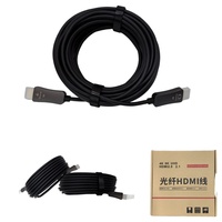 Kabel Serat Optik Multimedia 2.0 Definisi Tinggi 4K Resolusi Tinggi 60Hz Komunikasi 48Gbps Bersertifikasi CE Mendukung VRR EARC Tipis