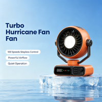 Ventilateur de bureau portable USB oscillant 20000 mAh sans pales avec télécommande, oscillation automatique, fonction de veilleuse et de minuterie, pour extérieur, camping, voiture