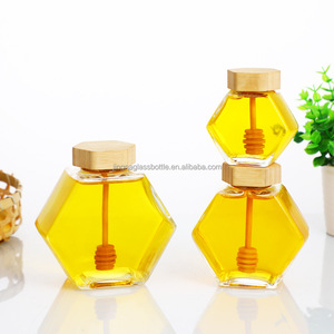 Lindo Tarro de Vidrio para Miel con Tapa de Madera - Product Image 2