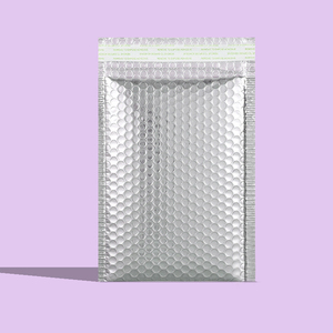 Film en aluminium plaqué or épaissi, taille 28cm x 37cm + 6 sacs à bulles, sacs express, sacs d'emballage cosmétique, vente en gros - Product Image 2