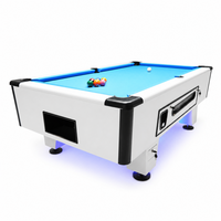 Tables de billard et de snooker américaines à monnayeur pour la maison, la famille, le bureau, 7ft et 8ft, usage commercial, vente en gros