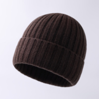 Bonnet tricoté à double couche pour femme adulte, motif à pois, collection automne/hiver, chaud, style décontracté, vente en gros, personnalisation