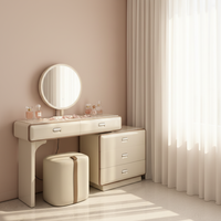 Table de maquillage pour fille avec chaise, nouveau design, prix de gros, couleur personnalisable, table à coiffer, table de maquillage, best-seller