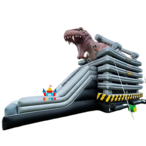 Tobogán Acuático Inflable 3D de Dinosaurio T-Rex con Casa de Brinco, Ideal para Fiestas Infantiles, Juego al Aire Libre y Negocios de Alquiler - Product Image 3