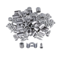 Professional Chrome Metal Roller Retainer String Guides String Trees with Screws for Guitar Bass Parts Accessories