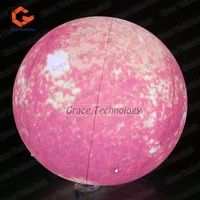 Événement personnalisé Poly Sphère Décoration Gonflable Soleil Globe Planète Boule Gonflable Géant Soleil Mars Boule Planètes Gonflables