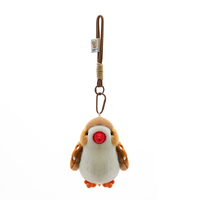 Porte-clés en peluche en forme d'oiseau, pendentif perroquet, jouets en peluche, accessoires de sac rembourrés en coton PP