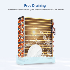 Aire acondicionado portátil sin manguera deshumidificador móvil 4 en 1 CE drenaje de agua de calor sin tecnología de aire caliente - Product Image 6