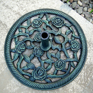 Joye Leisure Modern Cast Iron Cantilever and Banana <strong>Umbrella</strong> <strong>Base</strong> for Outdoor <strong>Patio</strong> Courtyard &amp; Park Use - Product Image 1