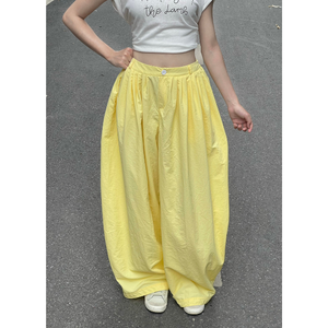 Pantalones de Cintura Elástica de Alta Calidad para Mujer, Estilo Urbano, Largos, Bordados, de Verano, 100% Poliéster, Embalaje Compacto, Vietnam Premium - Product Image 4