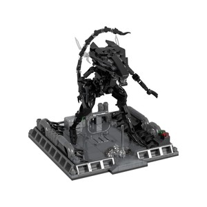 Funbuild Xây Dựng Khối Đồ Chơi MOC-199999 Người ngoài hành tinh <span class=keywords><strong>Micro</strong></span> Diorama Loạt Xenomorph Nữ Hoàng Mecha Mô Hình Gạch Đồ Chơi <span class=keywords><strong>Robot</strong></span> Trẻ Em Tự Làm Đồ Chơi - Product Image 1