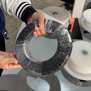 Máquina de embalaje de envoltura de película elástica de bobinado de alambre de <span class=keywords><strong>cobre</strong></span> de bobina de anillo O de embalaje de tubería automática Horizontal multifunción - Product Image 6