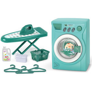 Set di lavatrici a rullo elettrico per bambini Set di tavoli da stiro lavori domestici giochi di ruolo per la casa giochi di imitazione elettrodomestici giocattoli - Product Image 1