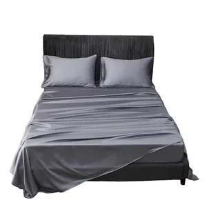 Mellanni King Size Sheet Set - Hotel Luxury 1800 Bed Designers Sheets Bedding Set Luxury Queen Size Silk Satin Bedding 4 Sheets