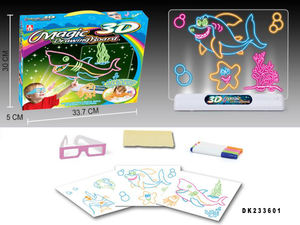 3D คณะกรรมการวาดภาพ3D แสงเมจิกวาดเรืองแสงแผ่นเมจิกกระดานวาดภาพสำหรับเด็ก - Product Image 5