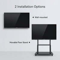 Pizarra Interactiva Inteligente LCD Táctil de 65/75/85/86 Pulgadas, 4K, 40 Puntos Táctiles, con Sistema Operativo Android y Windows, Cámara de 4800MP, para Uso en el Aula