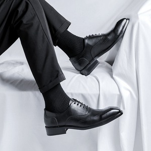 Zapatos Formales de Negocios para Hombre, Primavera-Verano, Zapatos Oxford con Punta Cuadrada para Novio, Zapatos Derby de Alta Gama, Ligeros, Transpirables y Antideslizantes - Product Image 2