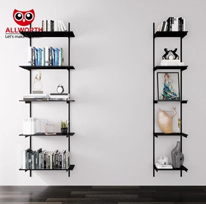 Chống gỉ chất lượng cao On-Wall Series Trắng linh hoạt cài đặt nhà vệ sinh Organizer Book và làm việc của nghệ thuật Kệ tường - Product Image 4