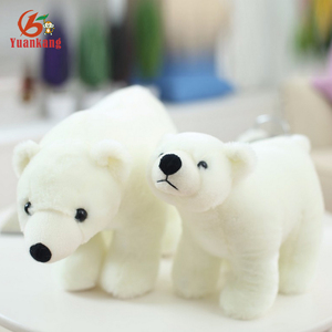 Venta al por mayor personalizado Navidad Animal muñeca gigante grande Mini suave peluche Oso Polar juguetes PP algodón relleno hecho de material de felpa - Product Image 2