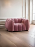 Canapé individuel vintage style français, compressé sous vide, mobile, pour salons et petits appartements, design moderne, Alpaca