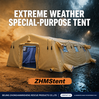 Abri temporaire gonflable, soutien aux évacuations, secours d'urgence, réponse aux catastrophes, tente portable imperméable