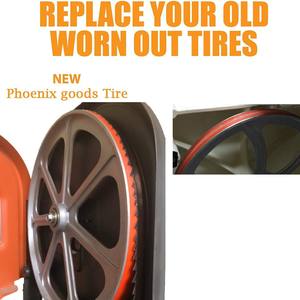 Neumático para sierra de cinta Phoenix Products de 12 pulgadas x 7/8 pulgadas x 0.95 pulgadas para sierra de cinta Craftsman de uso doméstico - Product Image 5