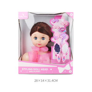 Accessoires de poupée Banatoys, poupée réaliste personnalisée, jouet de <span class=keywords><strong>maquillage</strong></span> DIY, jeu de simulation de poupée pour filles et enfants avec de beaux cheveux longs et un peigne - Product Image 6