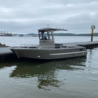 KinOcean 26ft 7.9m certificat CE Barge en aluminium bateau de pêche à vendre