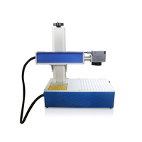 Marqueur de fibre de machine de gravure laser à diode de niveau d'entrée 20w avec tête Galvo SG7110 300*300mm EZCAD Double points rouges rotatifs