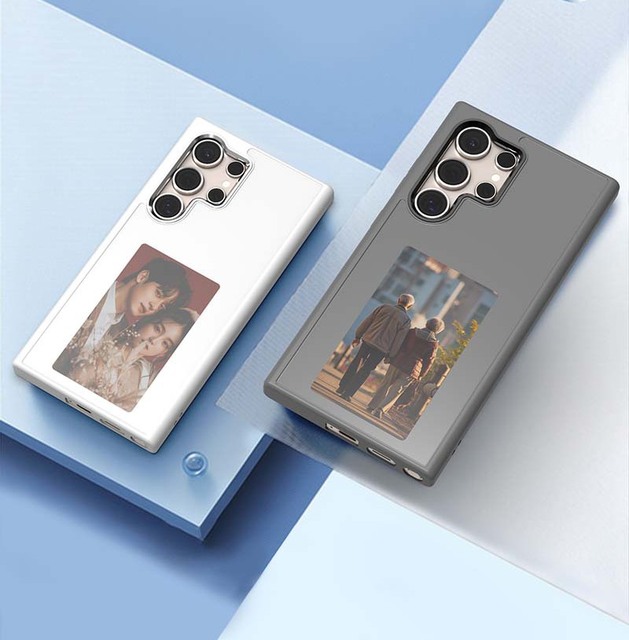 2024 Tiktok Hot Selling Smart DIY Switch Patterns Freely Back E Ink Display Screen TPU+PC Phone Case for Samsung S24ultra