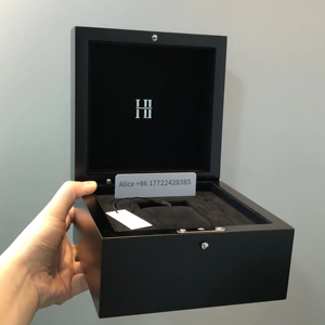 Factory Direct Sale Classic <b>Black</b> Wooden Watch <b>Box</b>, High Quality Custom Brand Watch Case, Luxury <b>Box</b> for Men Women Brand Watches - Product Image 3