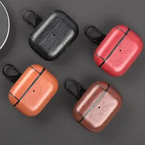 热卖真皮耳机盖适用于Airpods Pro 2代3代商务风格耳机保护壳