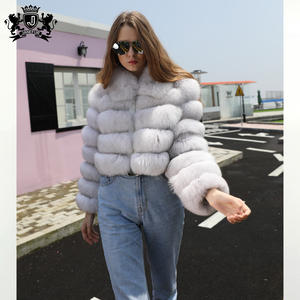 เสื้อโค้ทขนสัตว์ธรรมชาติสำหรับผู้หญิงเสื้อโค้ทขนสุนัขจิ้งจอกแท้สำหรับฤดูหนาว - Product Image 2