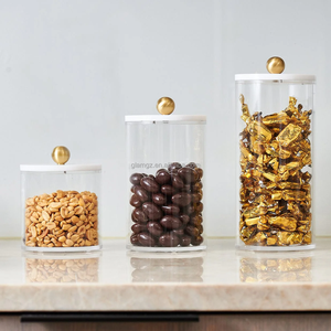 명확한 Judaica 유태인 루사이트 저장 음식 사탕 상자 U 뚜껑 아크릴 루사이트 쿠키 항아리 - Product Image 6