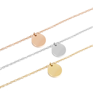Loufoemanco — collier avec pendentif original <span class=keywords><strong>de</strong></span> 9mm, lettres personnalisées, en acier inoxydable, par <span class=keywords><strong>Sublimation</strong></span>, bijou ras du <span class=keywords><strong>cou</strong></span>, pièce <span class=keywords><strong>de</strong></span> monnaie en or - Product Image 2