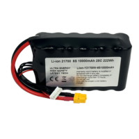 Batterie Li-ion 6S 22,2V 10000mAh 21700 à décharge rapide 25C de Mason Power Battery Manufacturer pour drones FPV longue portée et UAV de transport